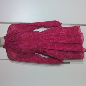 Scoop Elegant Dres Red/Pink Size Small